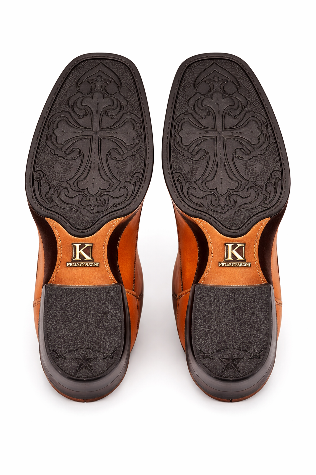 King Exotic Honey Leather Dubai Toe Boots