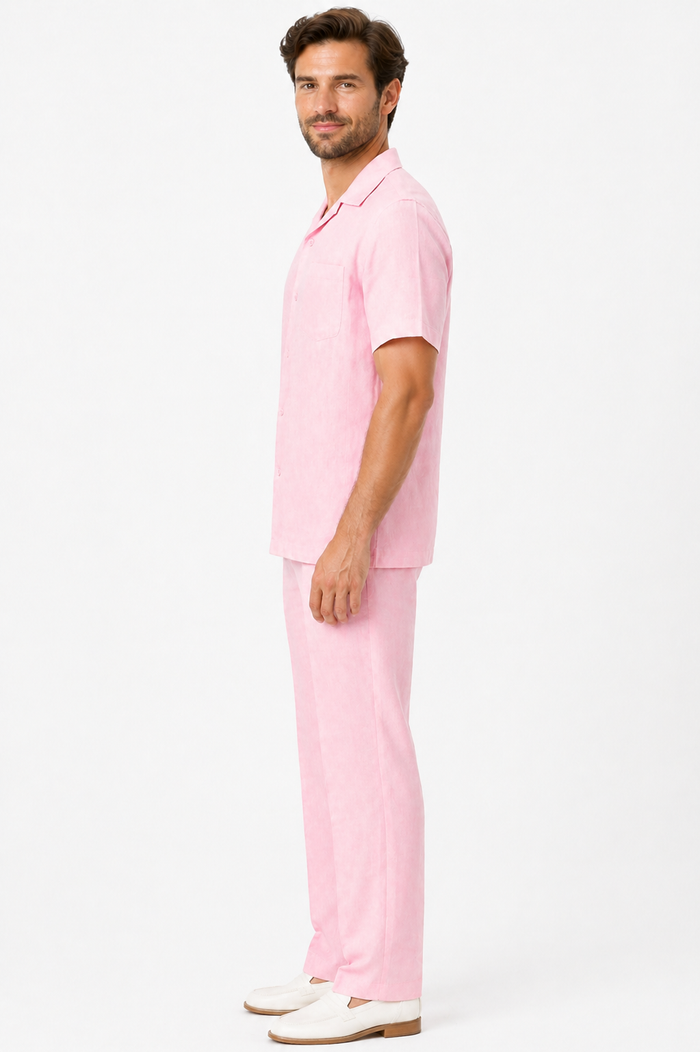 Mens Linen Walking Suit - "Lilac" Summer Outfit - Mens Linen Suit