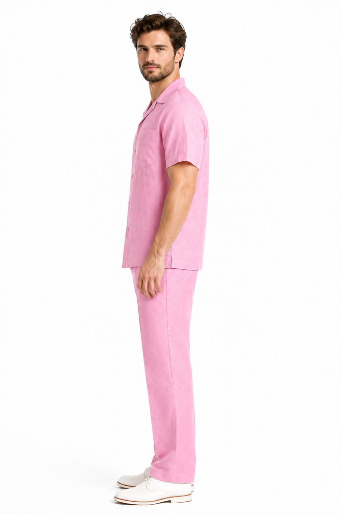 Mens Linen Walking Suit - "Lilac" Summer Outfit - Mens Linen Suit