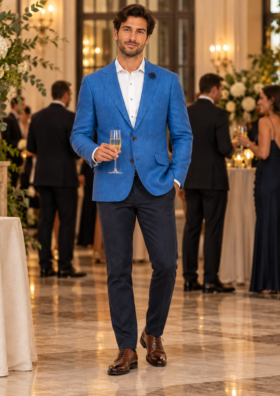 Mens Linen Blazer Big And Tall