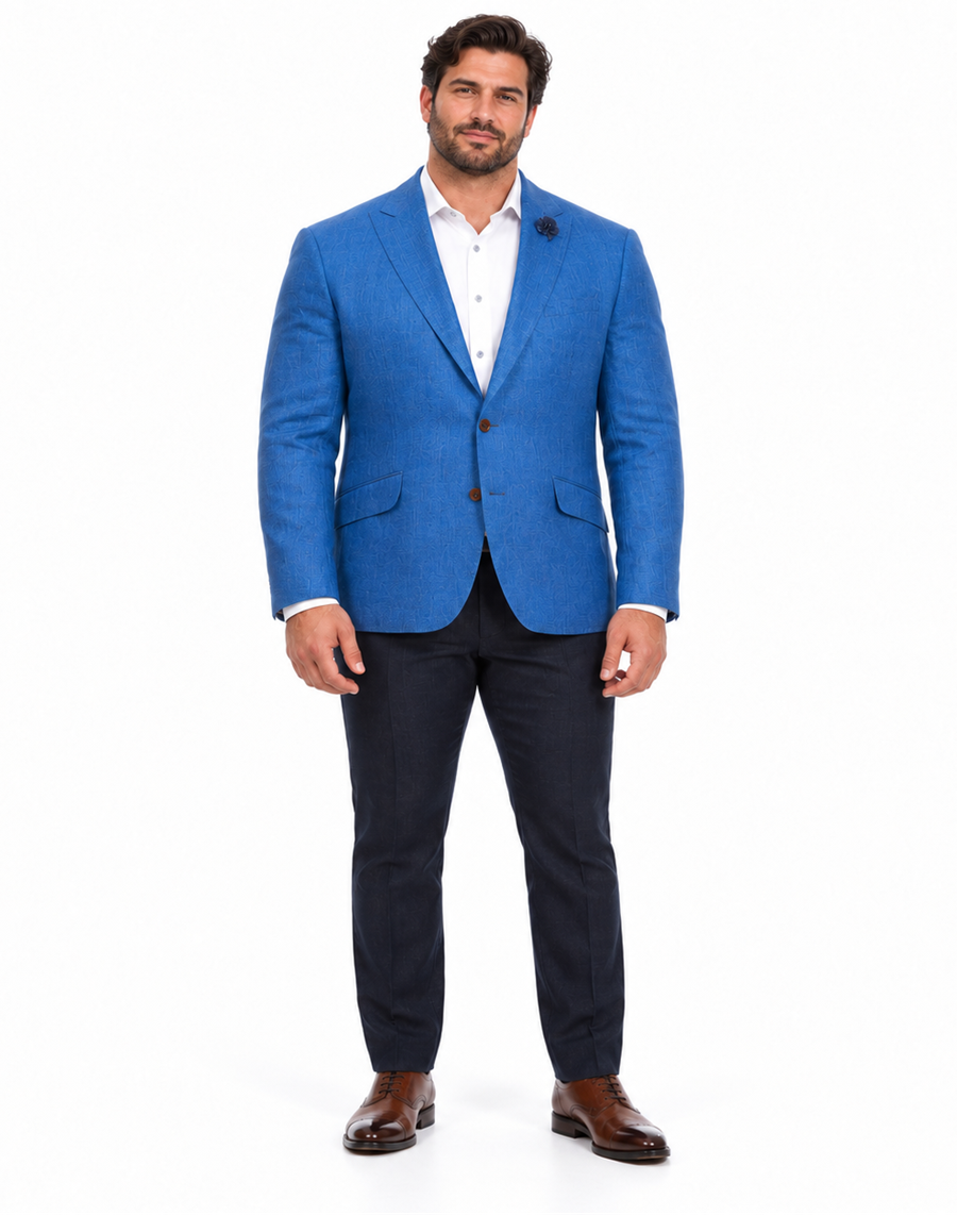 Mens Linen Blazer Big And Tall