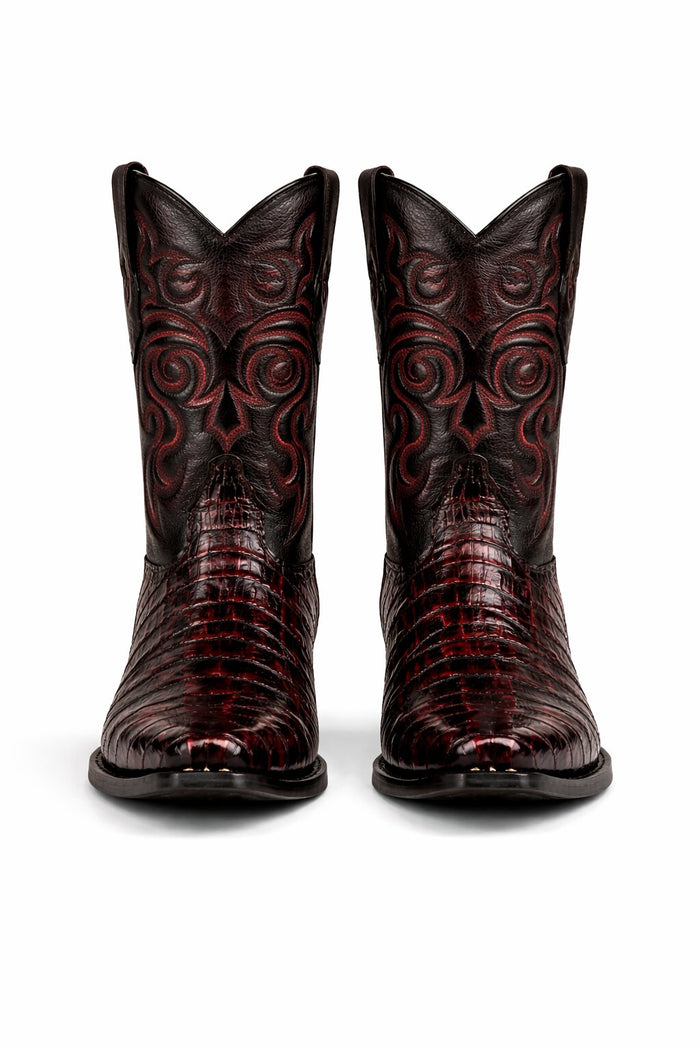 Men's Los Altos Caiman Tail Snip Toe Boots