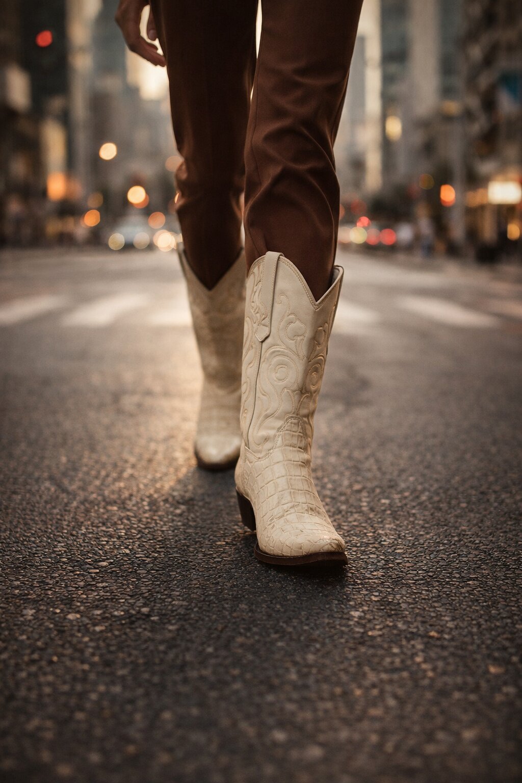 Men's Los Altos Caiman Tail Snip Toe Boots