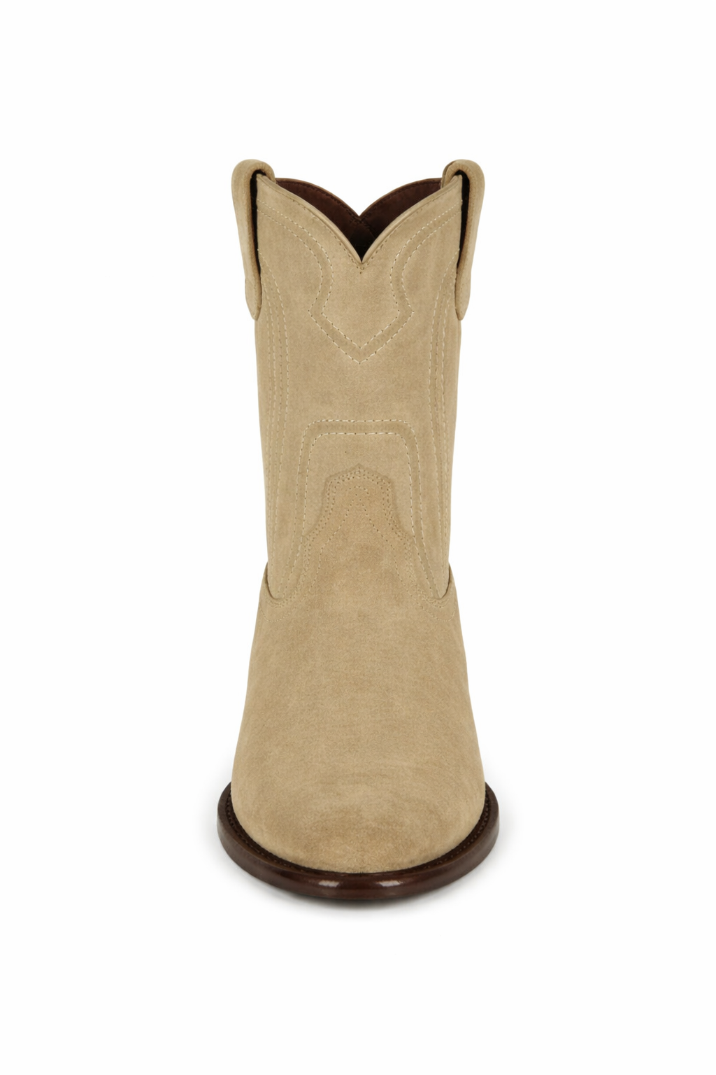 Men's Los Altos Original Suede Leather Boots Roper Toe with Zipper - Oryx