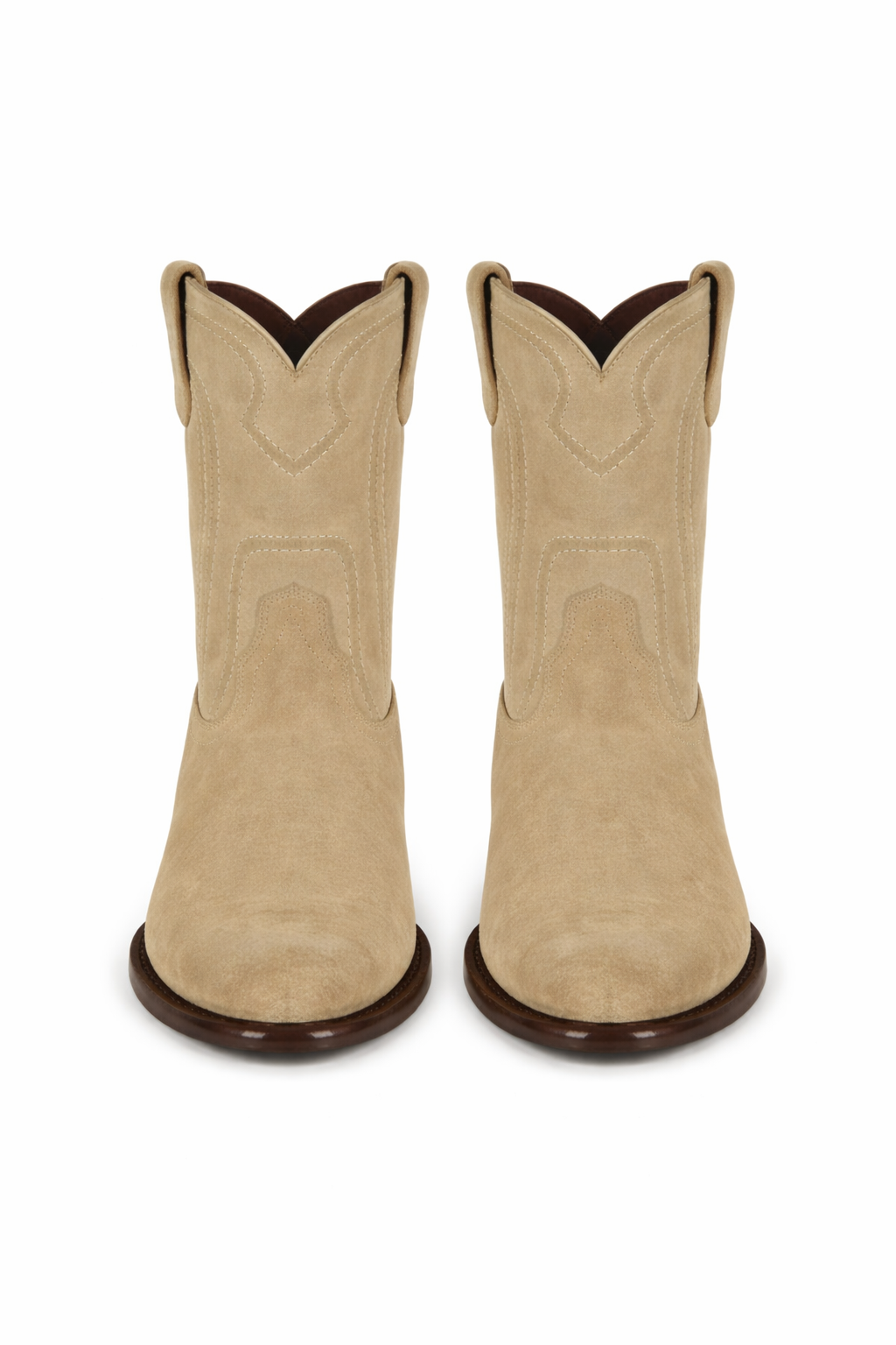 Men's Los Altos Original Suede Leather Boots Roper Toe with Zipper - Oryx