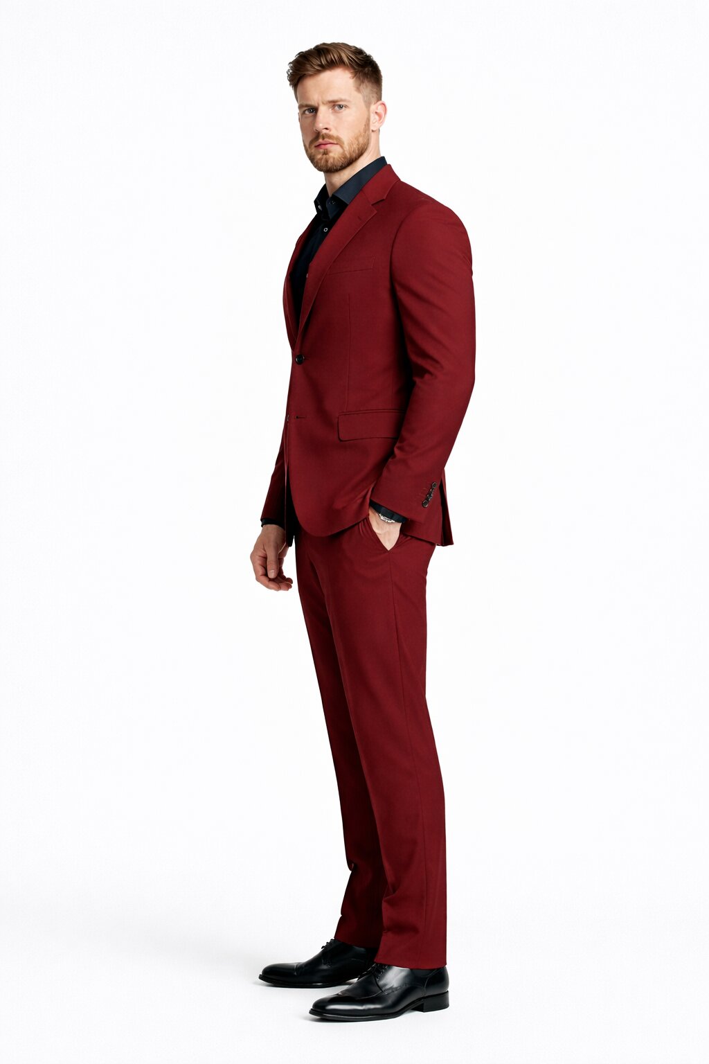 David Leitch The Fall Guy 2026 Maroon Suit