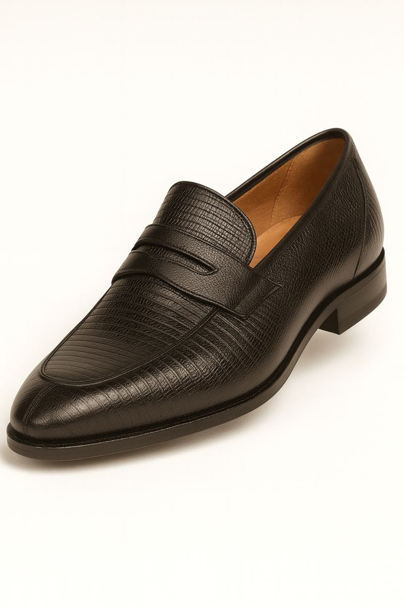 Mezlan Lipari Lizard Penny Loafer Dress Shoe