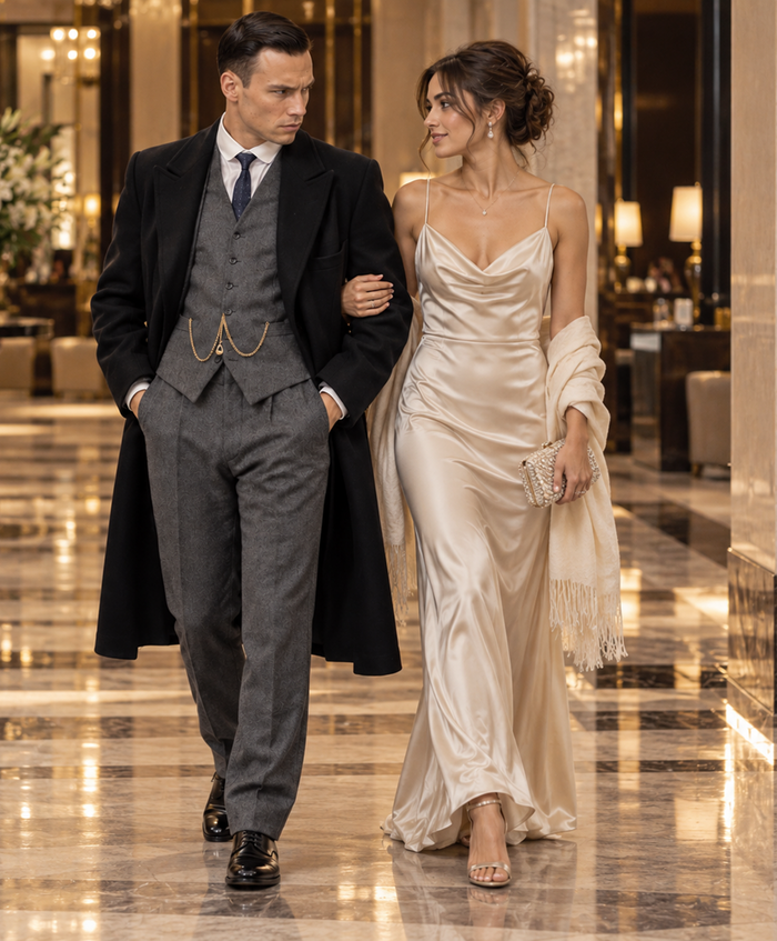 Michael Gray Gangster Suit & Overcoat Set