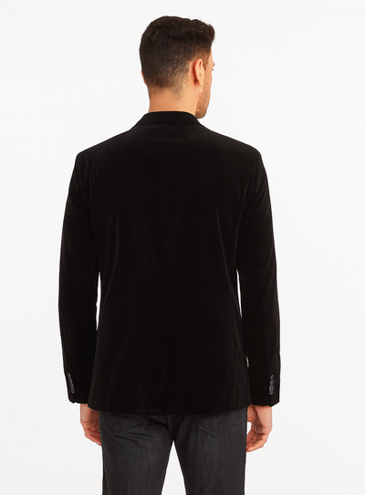 Black Velvet Modern Fit Men's Blazer