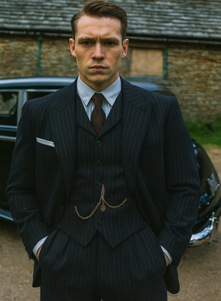 Michael Gray 1920s Pinstripe Suit Costume