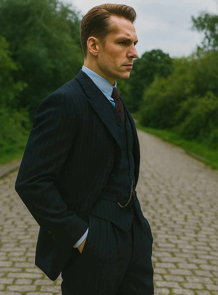 Michael Gray 1920s Pinstripe Suit Costume