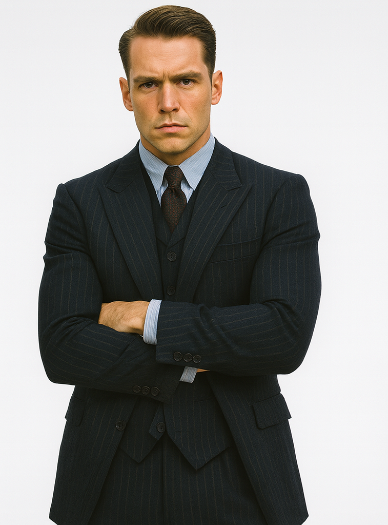 Michael Gray 1920s Pinstripe Suit Costume