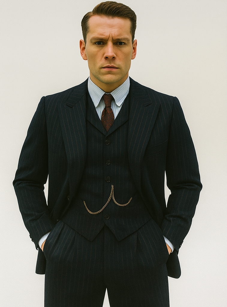 Michael Gray 1920s Pinstripe Suit Costume