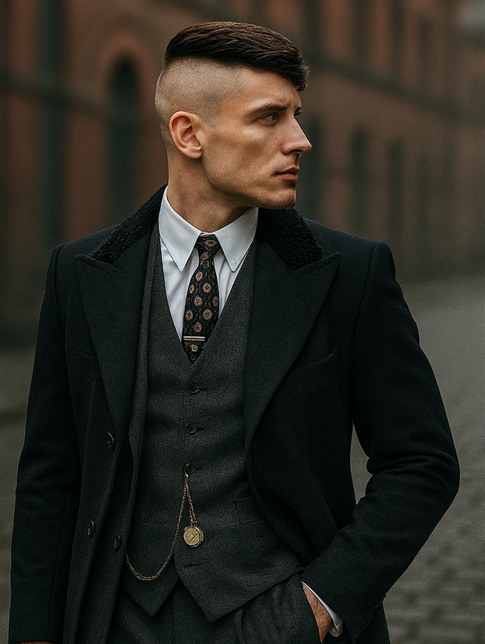 Thomas Shelby 3PC Suit and Overcoat Costume