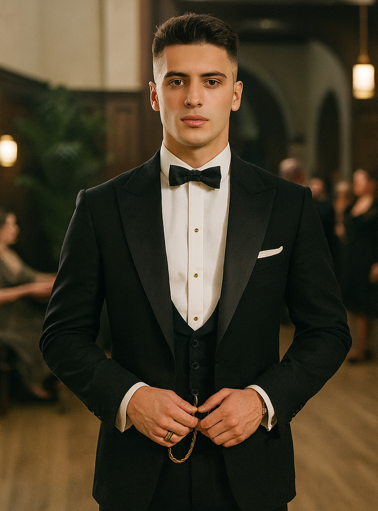 Peaky Blinders Thomas Shelby Black Vested Tuxedo