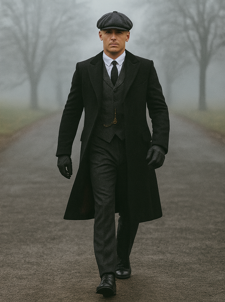 Thomas Shelby Inspired Suit and Overcoat Set