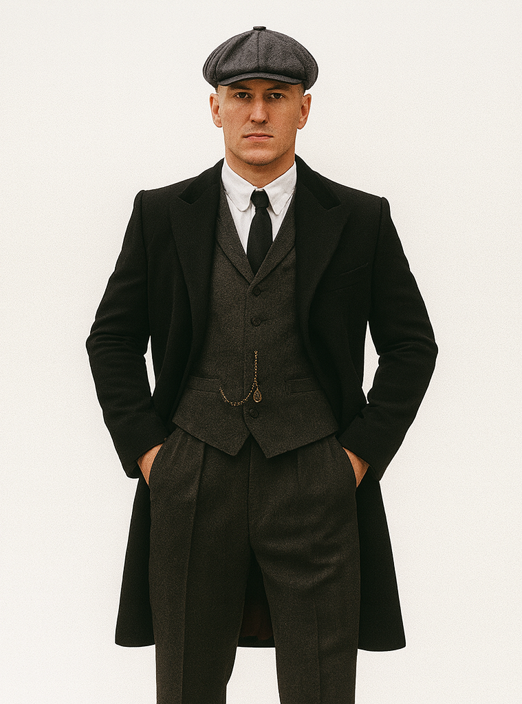 Thomas Shelby Inspired Suit and Overcoat Set
