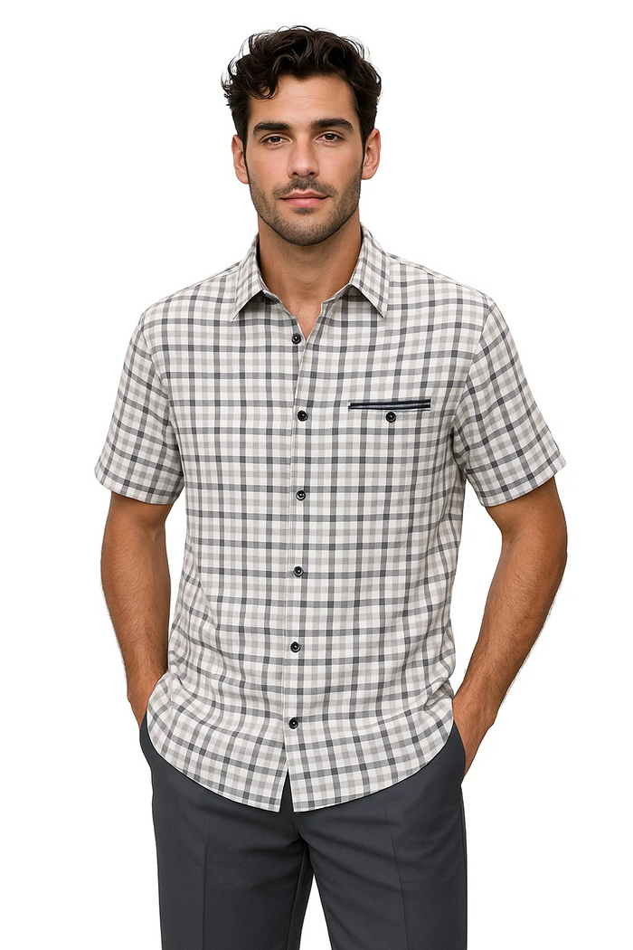 Mens Grey Plaid Walking Suit by Dreams by Zacchi
