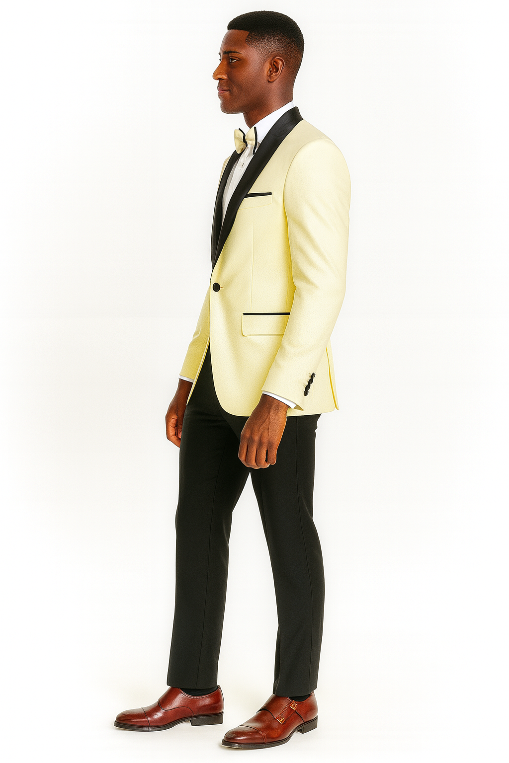 Big and Tall Ivory Suit for Men - 4-Piece Set