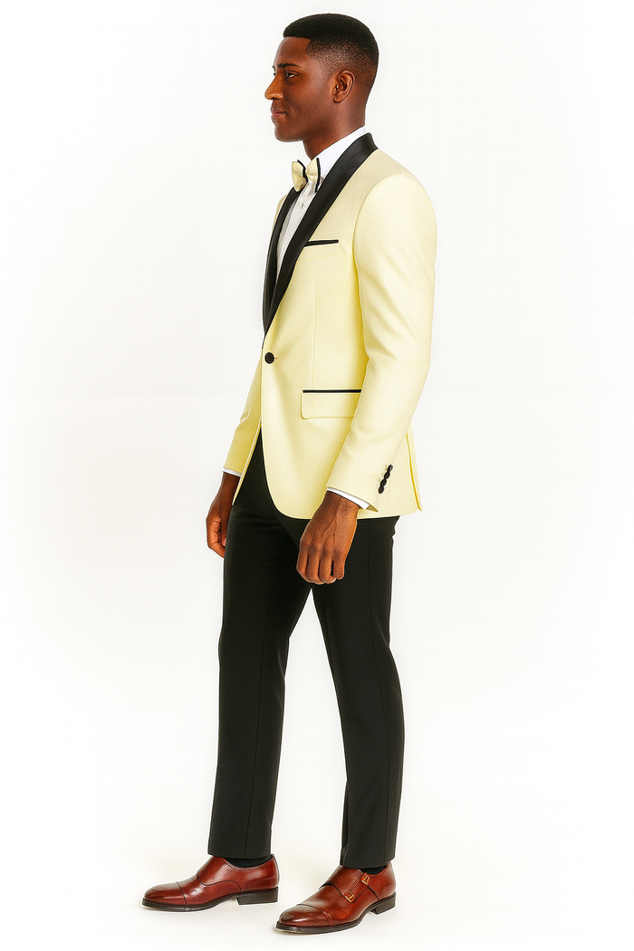 Big and Tall Ivory Suit for Men - 4-Piece Set