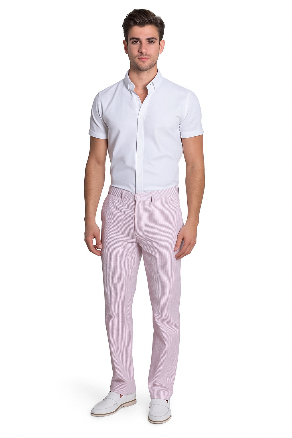 Men's Purple Lavender Seersucker Sear sucker suit dress pants