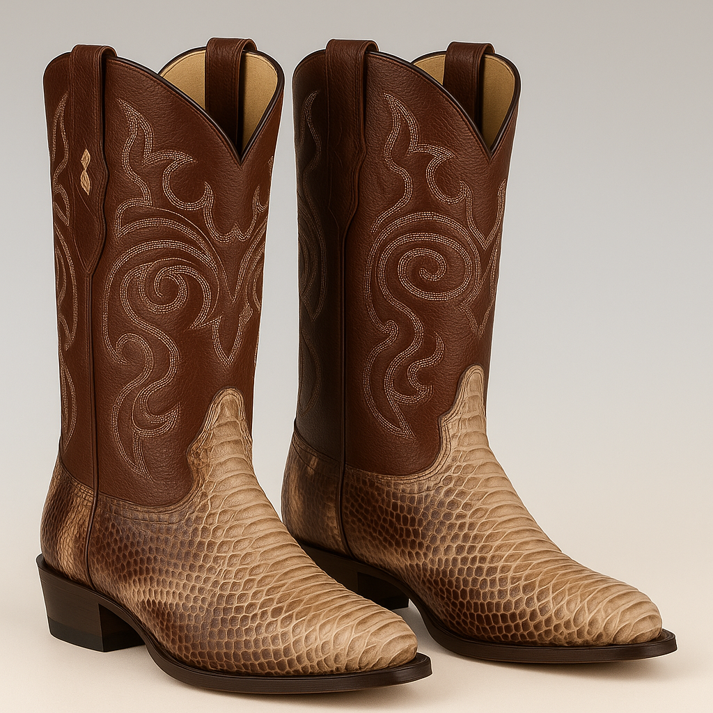 Men's Los Altos Python J-Toe Boots Rustic