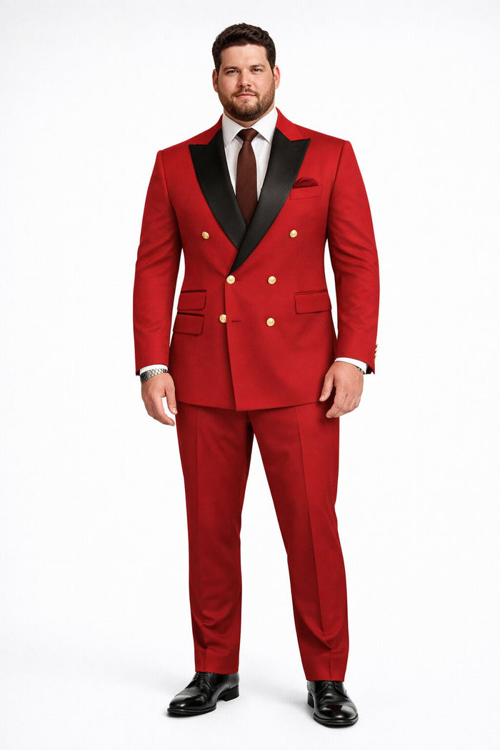 Double Breasted Tuxedo Groom Suit