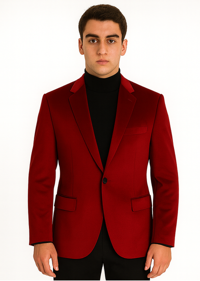 Men's Jacket Sport Coat- Red