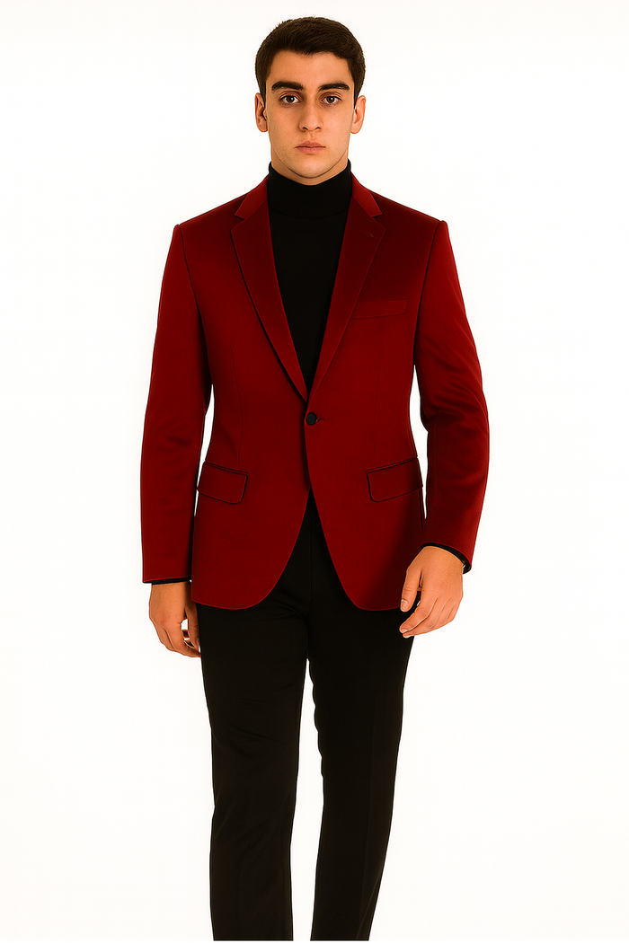 Men's Jacket Sport Coat- Red