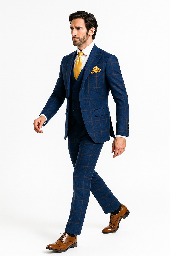 Rossi Man Max RM1840 Slim Fit 3-Piece Suit