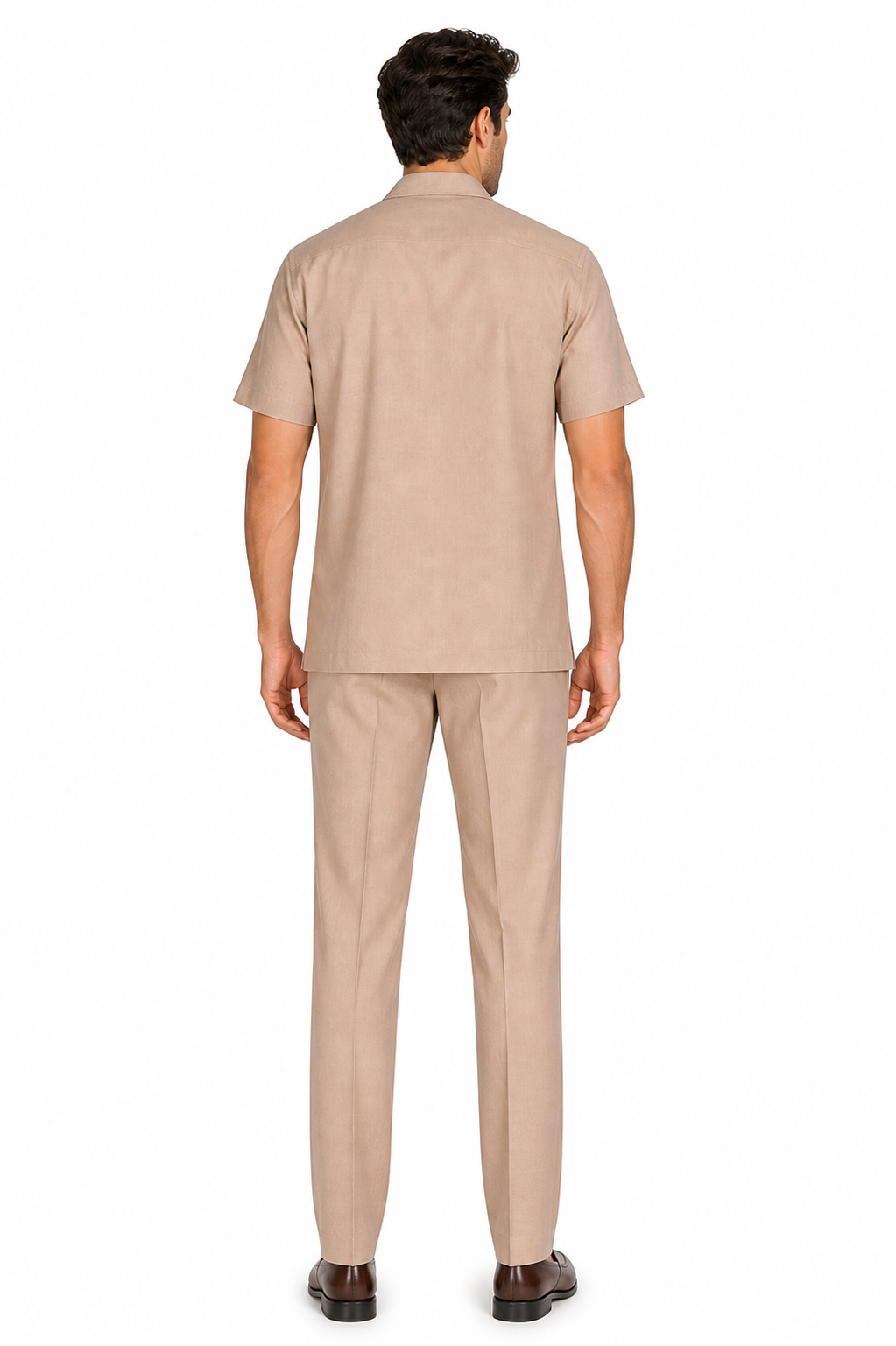 Linen Short Sleeve Walking Suit for Men