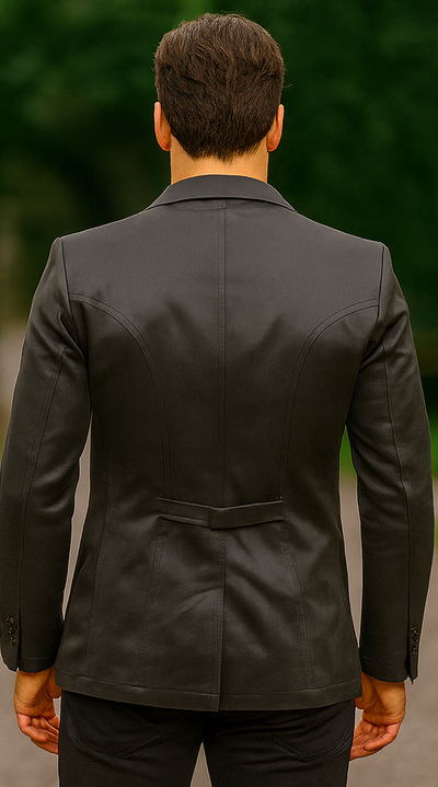 Men's Slim Fit Western Blazer Sport Coat Charcoal Sacos Vaqueros Para Hombre