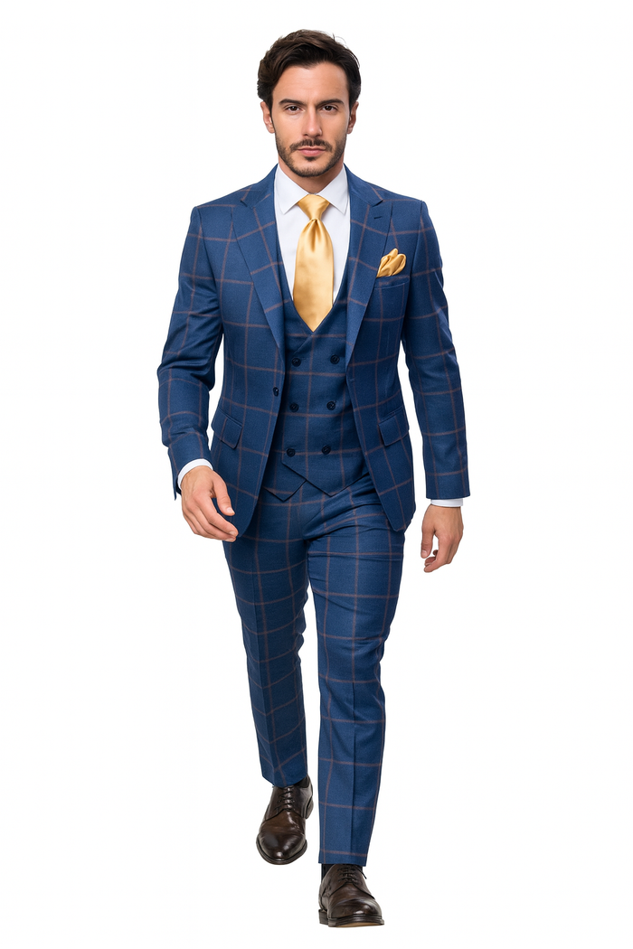 Rossi Man Max RM1840 Slim Fit 3-Piece Suit