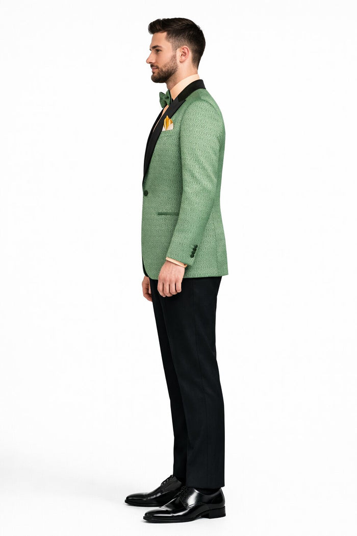 Premium Basil Green Church Suit for Men – Sharp Formal Ensemble