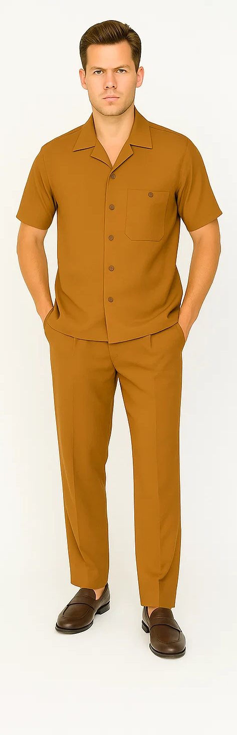 Caramel Men's Walking Suit - Zacchi Leisure Set
