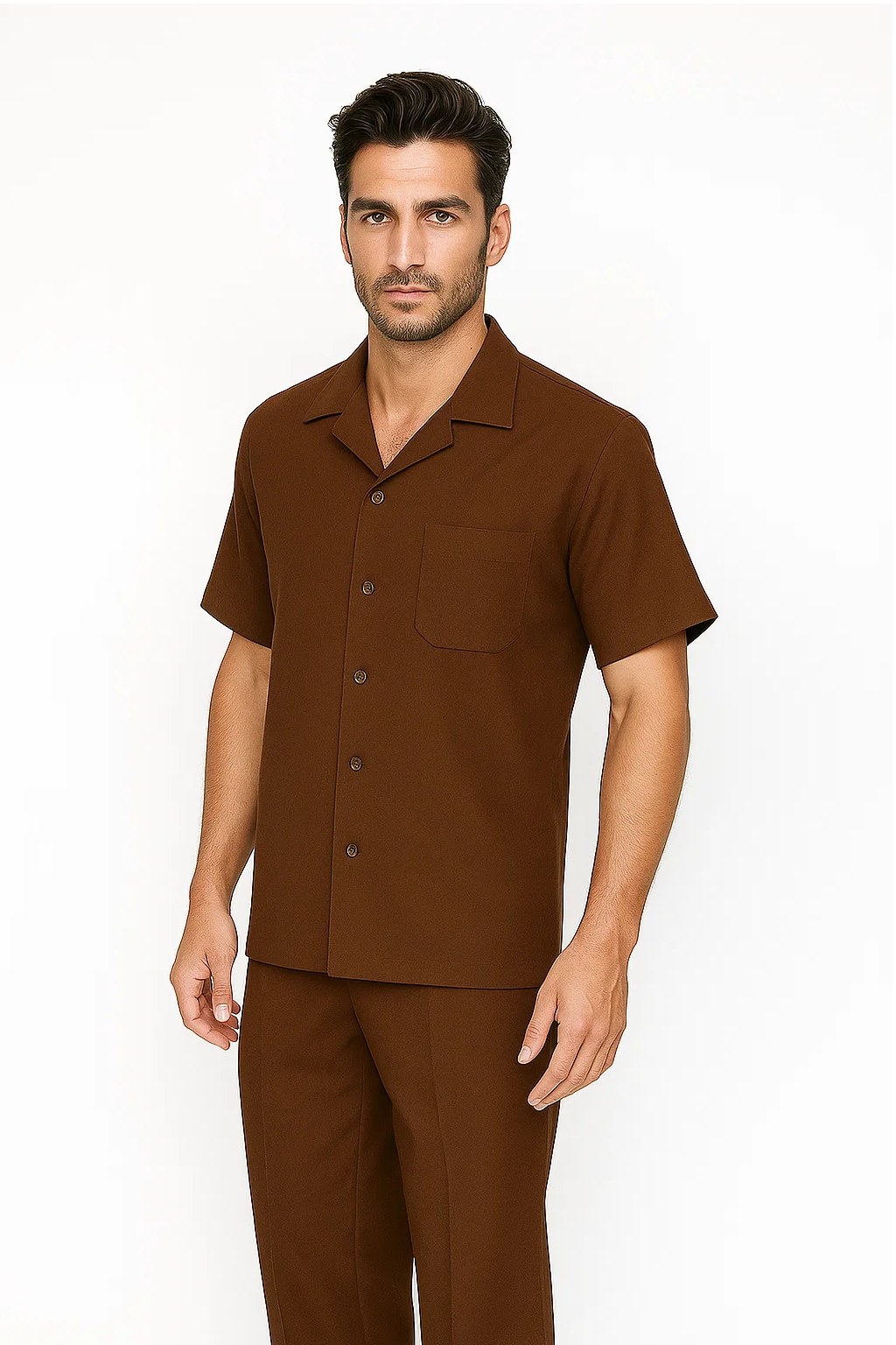 Cognac Leisure Walking Suit Set - Zacchi