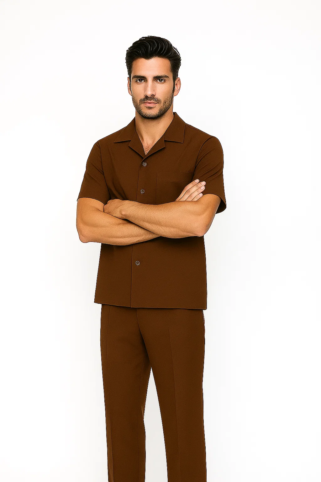 Cognac Leisure Walking Suit Set - Zacchi