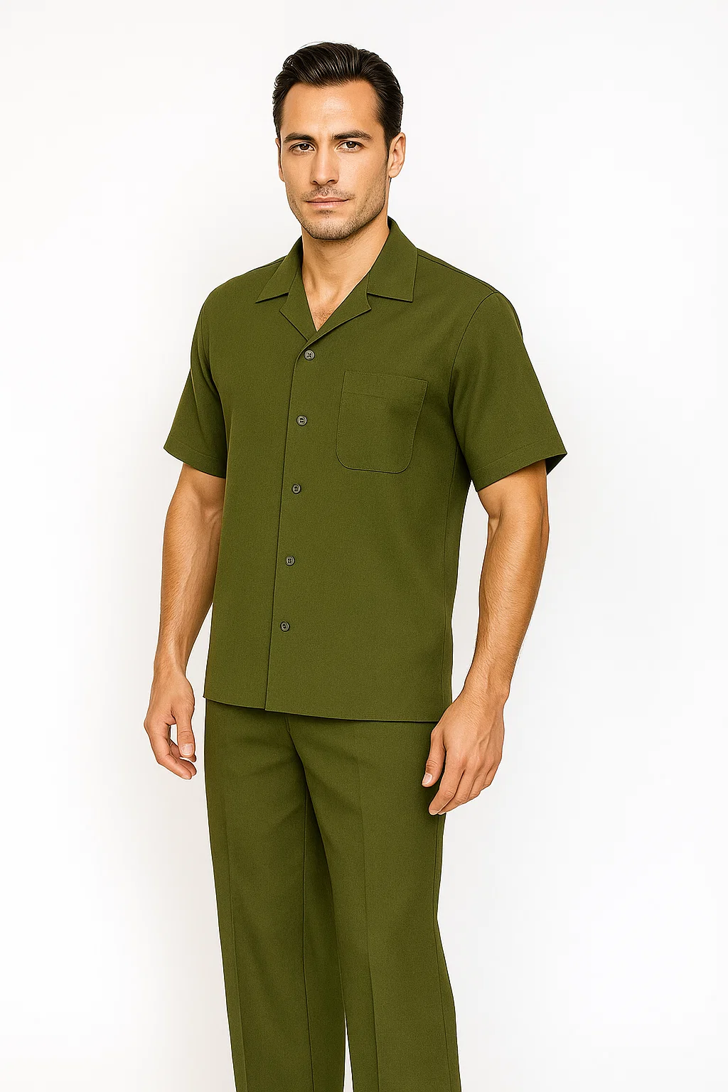 Olive Men's Walking Suit 2-Piece by Zacchi