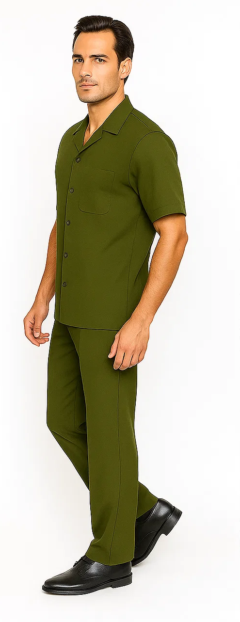 Olive Men's Walking Suit 2-Piece by Zacchi