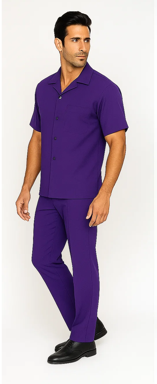Purple Men's Walking Suit by Zacchi