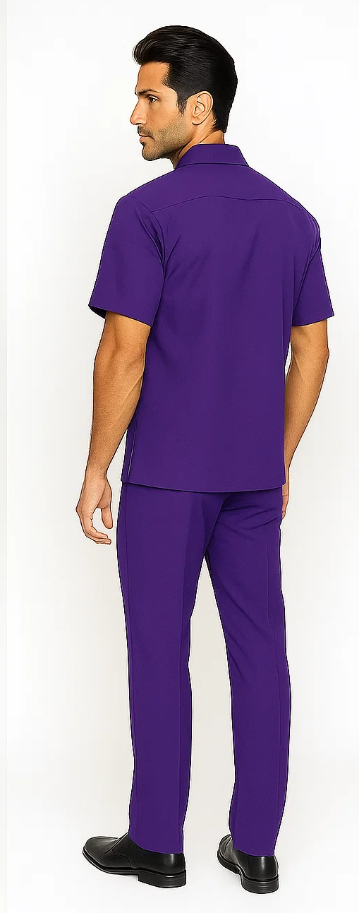 Purple Men's Walking Suit by Zacchi