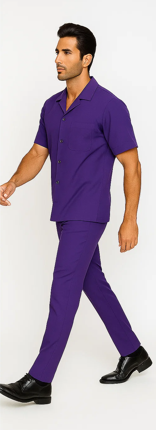 Purple Men's Walking Suit by Zacchi
