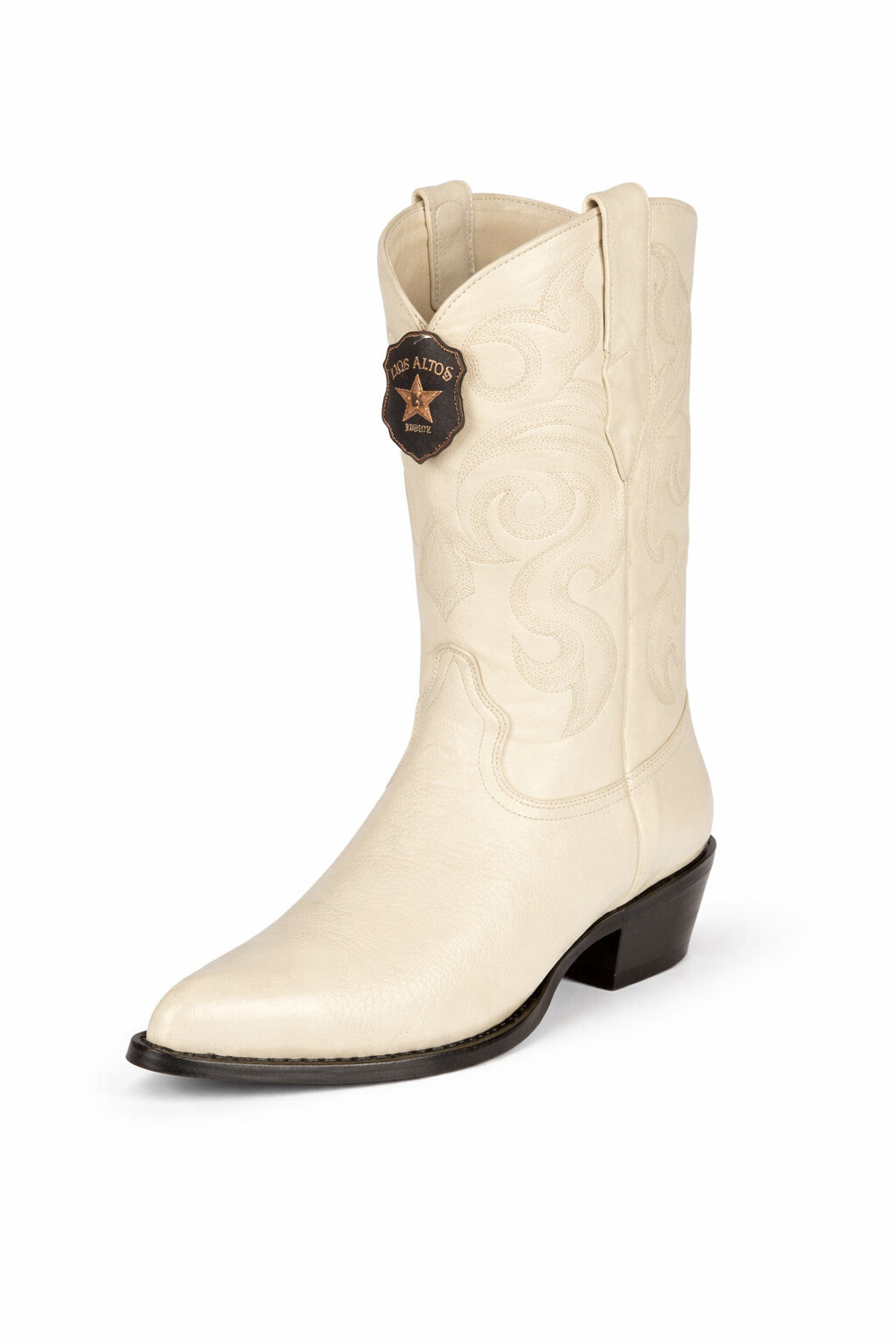 Elk Cowboy Boots White-White