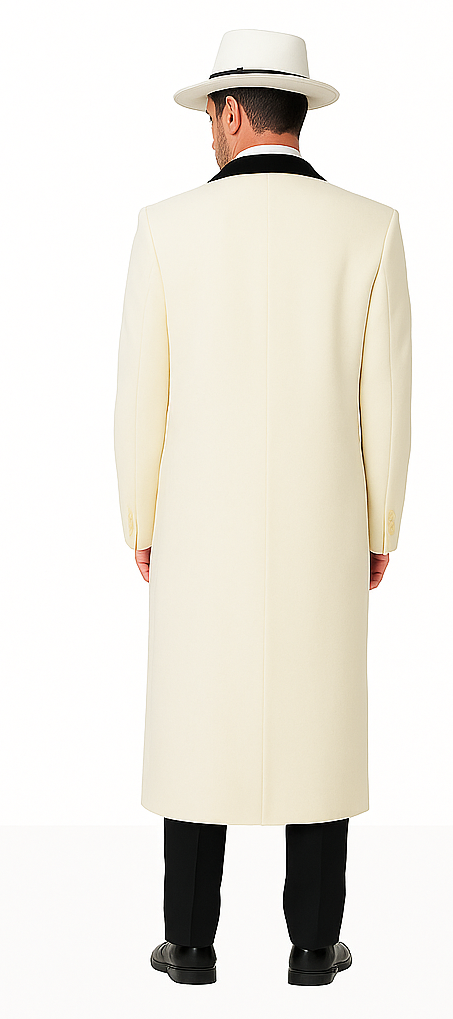 Mens White Overcoat - White Topcoat For Men