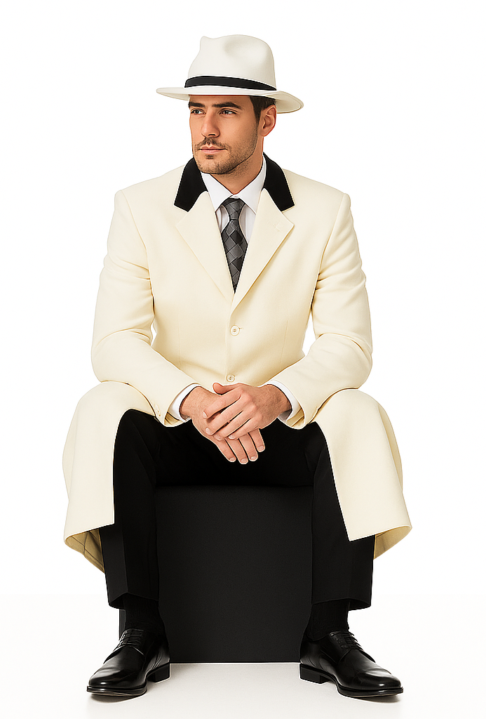 Mens White Overcoat - White Topcoat For Men