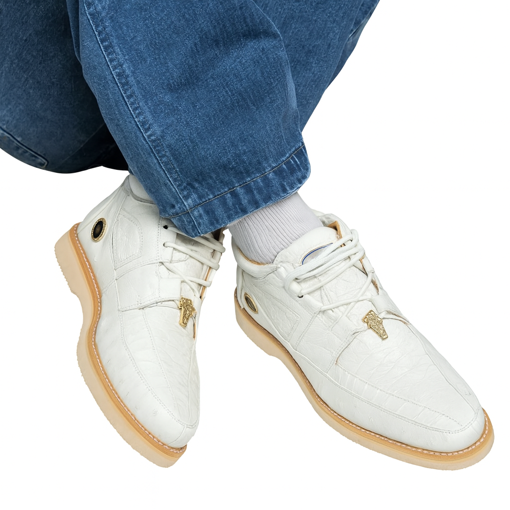 Caiman & Ostrich Skin Western Boots for Men