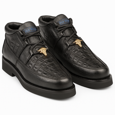 Wild West Caiman & Ostrich Skin Men's Boots