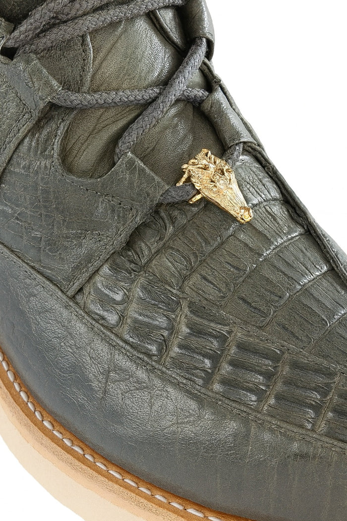 Men's Wild West Boots Caiman and Smooth Ostrich Skin Shoe