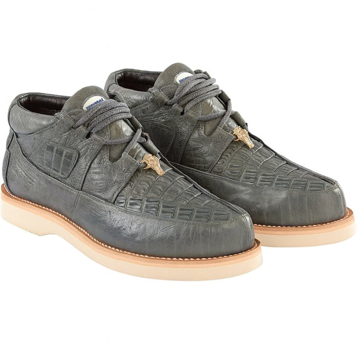 Men's Wild West Boots Caiman and Smooth Ostrich Skin Shoe