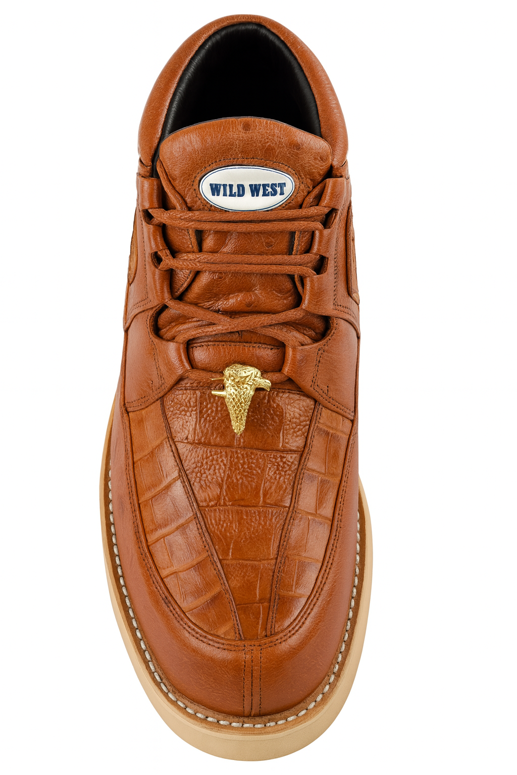 Wild West Caiman & Ostrich Skin Shoes by Los Altos